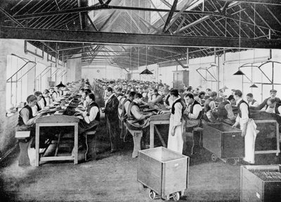 One of the Cigar Manufacturing Departments at Messrs Salmon and Gluckstein